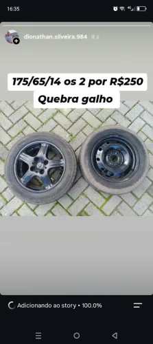 2 estepe arro 14 para carro