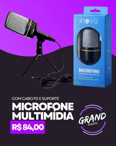 Microfone Multimídia Cancelamento de Ruído