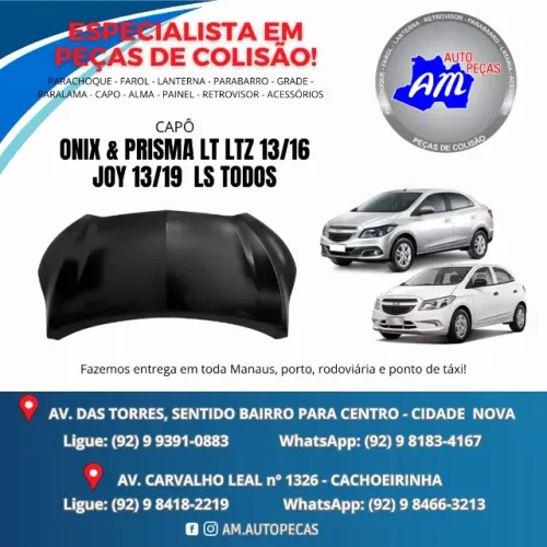 capô onix prisma 13/16 joy13/19 ls