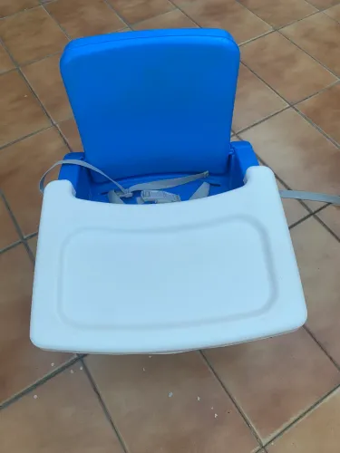 Cadeira de alimentação para bebê cosco azul