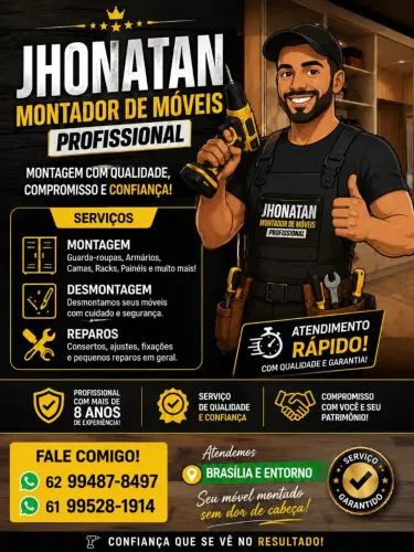Montador de móveis profissional