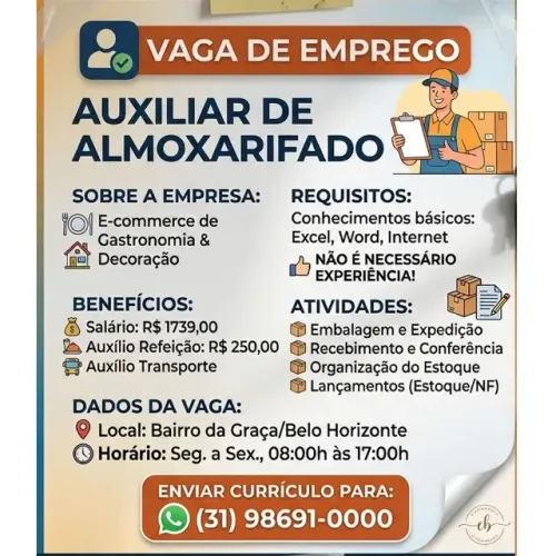 Auxiliar de almoxarifado