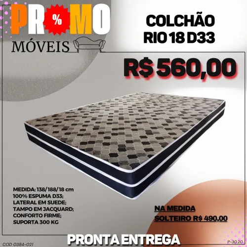 Colchão casal D33 - ENTREGA IMEDIATA 