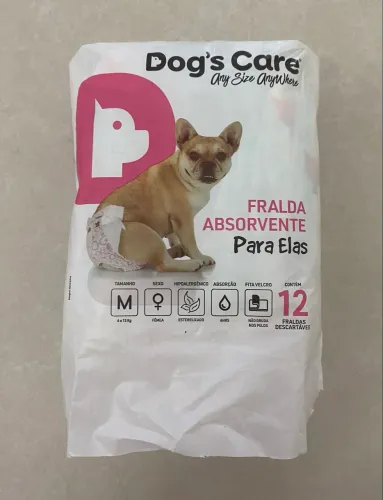 Pacote fralda pet fêmea TAM M