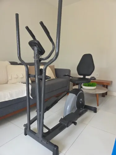 Bicicleta ergometrica MAG 5000 + eliptico com ajuste de intensidade e cronômetro (nunca u