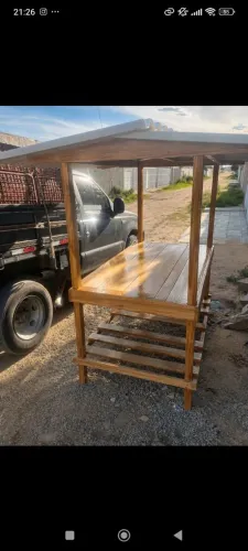 BANCA DE FEIRA 210X94X75 COM ALTIRA DE 210