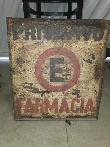 Placa Antiga Para decoração