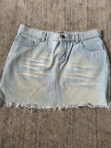 Mini saia jeans 
