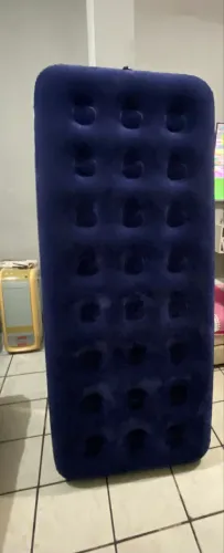 Colchão inflável de solteiro usado bom estado