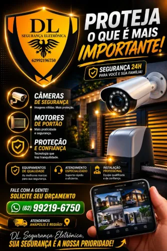Instalação e manutenção de câmera e motor de portão 