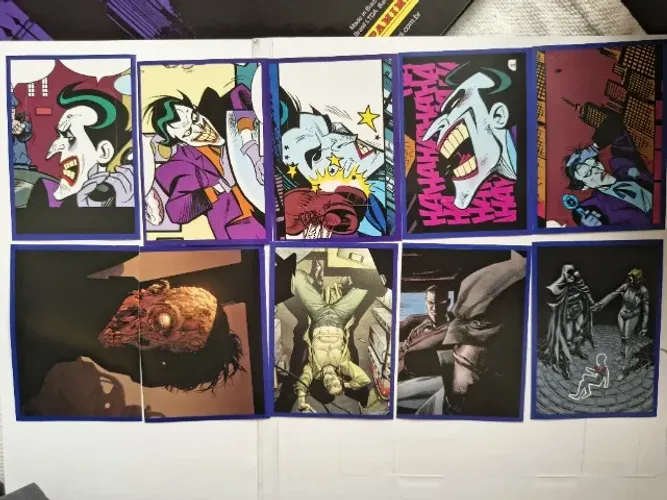 Lote de figurinhas do coringa álbum Panini
