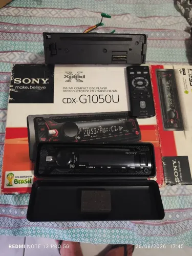 Som automotivo Sony explode CDX g1050u comemoração FIFA word Cup brasil