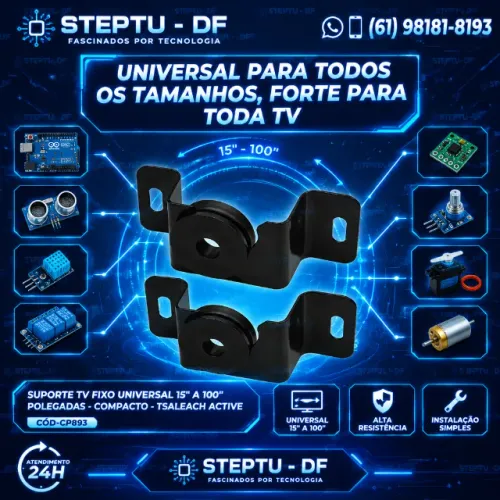 Suporte Tv Fixo Universal 15'' A 100'' Polegadas - Compacto - Tsaleach Active COD-CP893