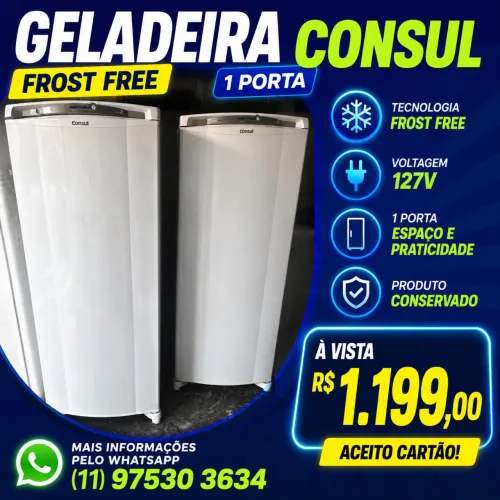 Geladeira Consul 1 porta Frost free 127v