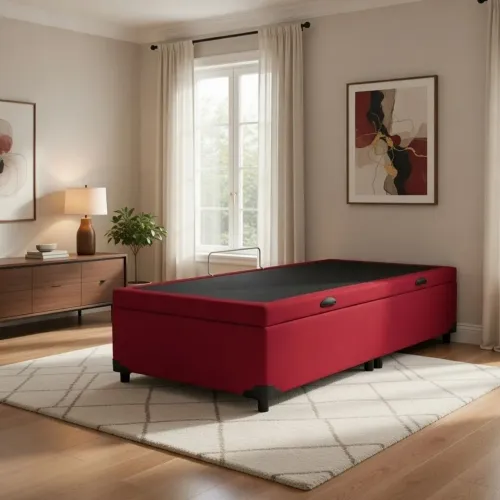 Cama base Box baú Suede personalizada solteiro escolha sua cor somos uma fábrica