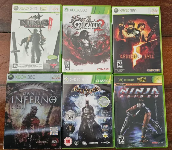 Kit jogos xbox 360 originais