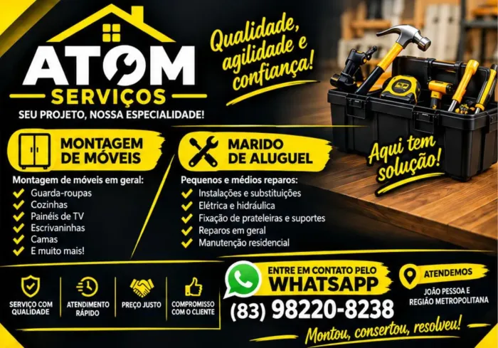 Montador de móveis e marido de aluguel