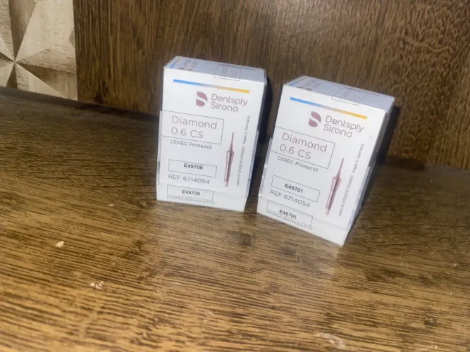2 Brocas Diamond 0.6 CS Dentsply Sirona CEREC Primemill - Novas