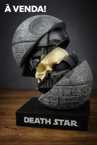 Star Wars - Estrela da Morte com a Skull do Darth Vaider