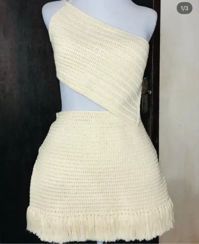 Conjunto crochê viral, usado apenas umas vez!