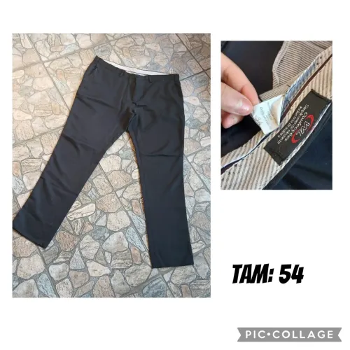 Calça Social Masculina Preta - Tam 54 (Excelente Estado!)
