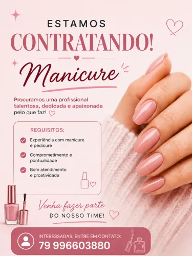 Vaga pra manicure