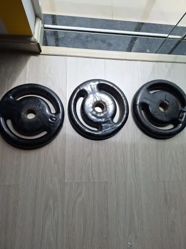 3 Anilhas 10kg encapadas