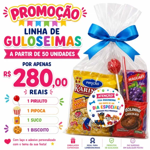 Saquinho de Guloseimas para seu evento