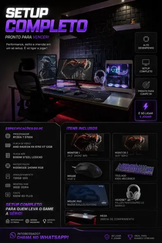 PC GAMER COM 2 MONITORES