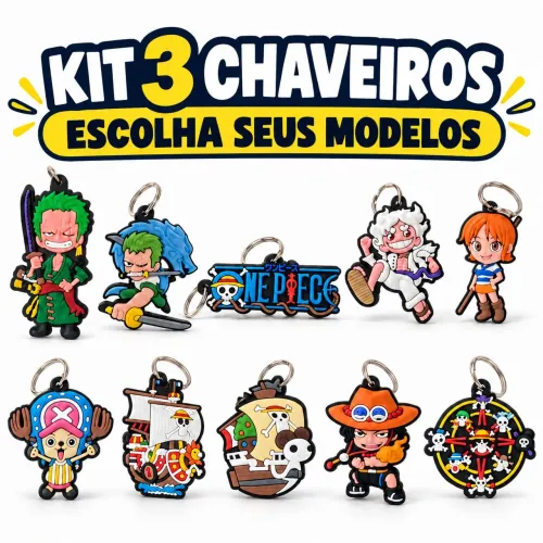 KIT 3 CHAVEIROS ? ESCOLHA SEUS MODELOS