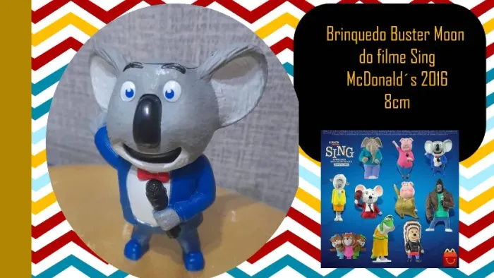 Brinquedo Buster Moon do filme Sing McDonald´s 2016