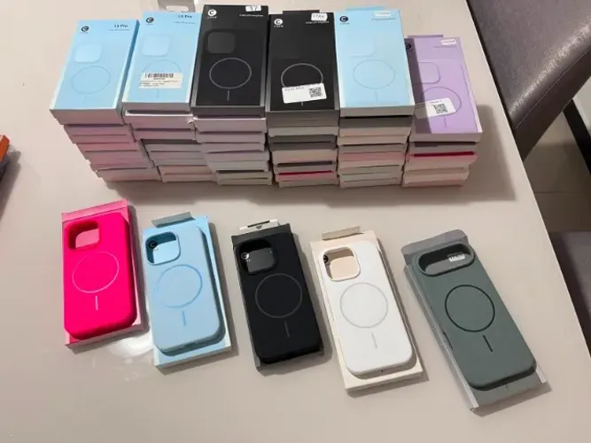 LOTE KIT DE CAPA CAPINHAS DE IPHONE SILICONE