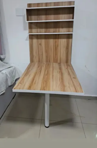 Mesa de sala de janta amadeirada em mdf 