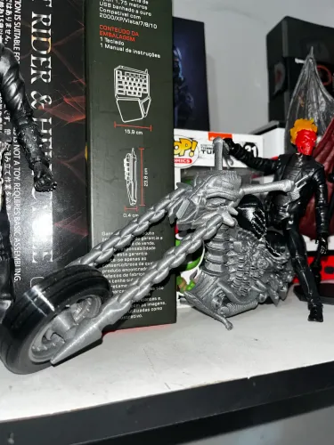 Action Figure Motoqueiro Fantasma + HellCycle