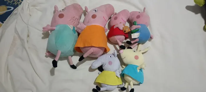 Bonecos Peppa Pig Família Pelúcia Coleção!
