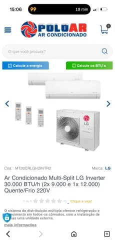 Ar condicionado multi-split 