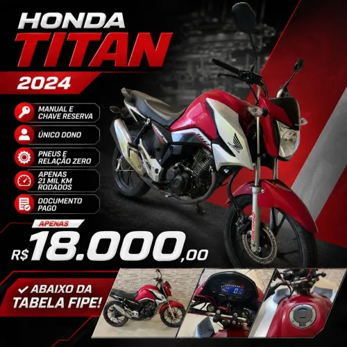 Honda Titan 2024 muito nova!