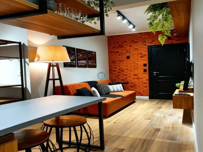 Alugo excelente studio, mobiliado com móveis planejados próximo a todo o comércio no bairr