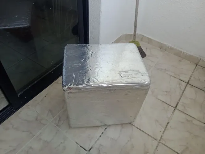 Caixa de isopor laminado 42 L bag entregador