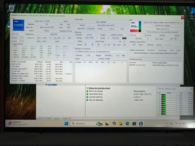 Dell XPS 13 9315 i7 32GB RAM 1TB SSD