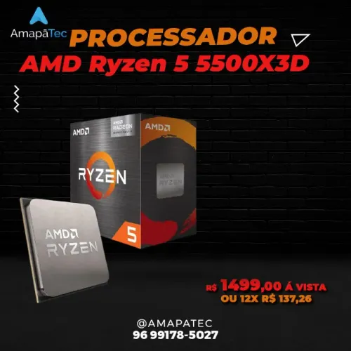 Processador AMD Ryzen 5 5500X3D
