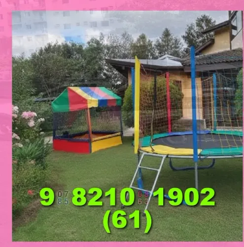 Locação de Brinquedos: Cama elástica pequena, media e grande etc. Melhor preço garantido