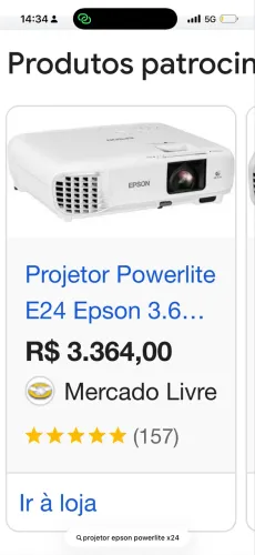 Projetor Epson powerlite x24
