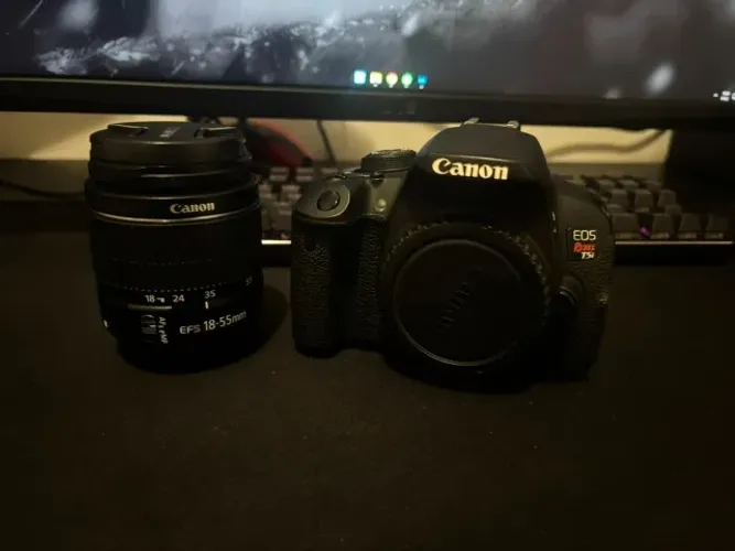 Canon T5i Completa + Lente 18-55 + Kit Completo - Pronta para Uso