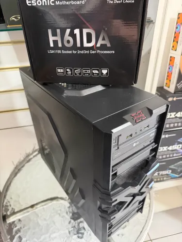 Kit Gamer de Entrada Placa COMPLETA e Gabinete Gamer