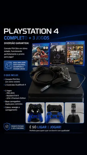 PS4 com um ano de deluxe incluso