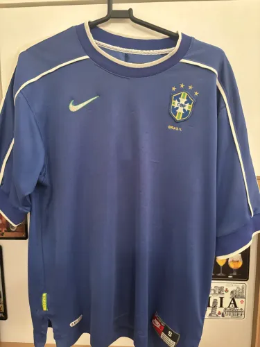 Camisa azul seleção brasileira 1998 - Original