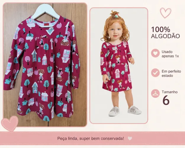 Vestido Kily 6 anos
