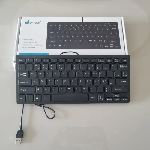 Teclado Slim App-Tech KF350 - Pouco Uso!