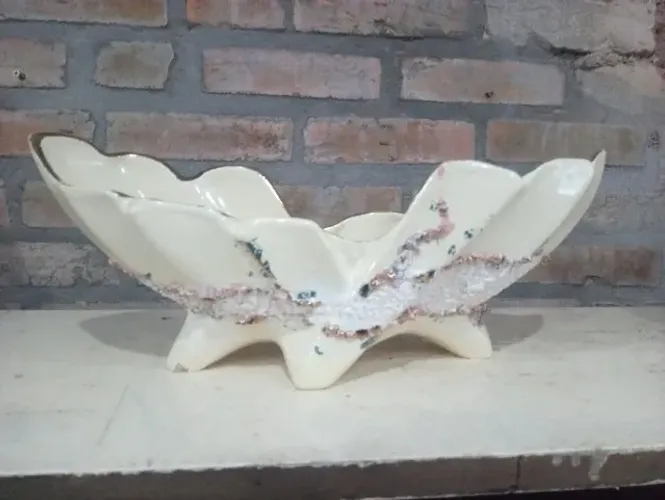 Centro de mesa Tupy ceramica esmaltada